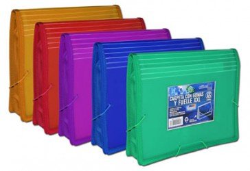 CARPETA DE GOMAS A5 FUELLE XXL SUPRA