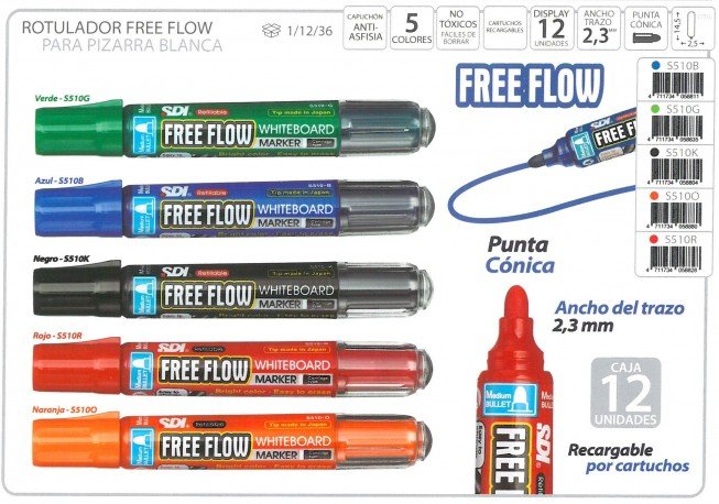 ROTULADOR FREE FLOW