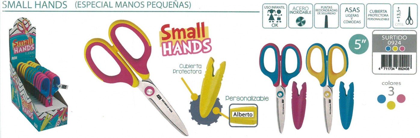 TIJERAS SMALL HANDS (ESCOLAR)